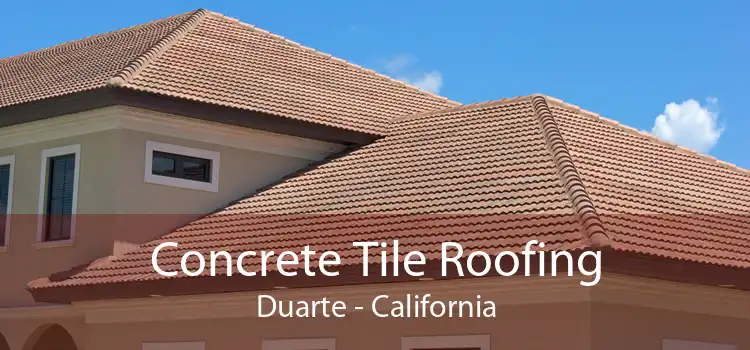 Concrete Tile Roofing Duarte - California