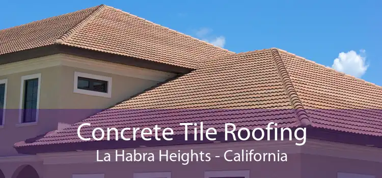 Concrete Tile Roofing La Habra Heights - California